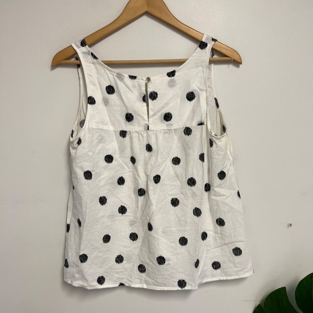 A New Day polka dot linen blouse - Picture 4 of 4